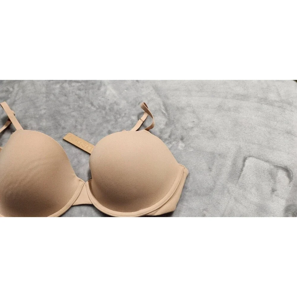 Skims Fits Everybody T-Shirt Bra Beige Clay 34D NWT - Picture 2 of 4